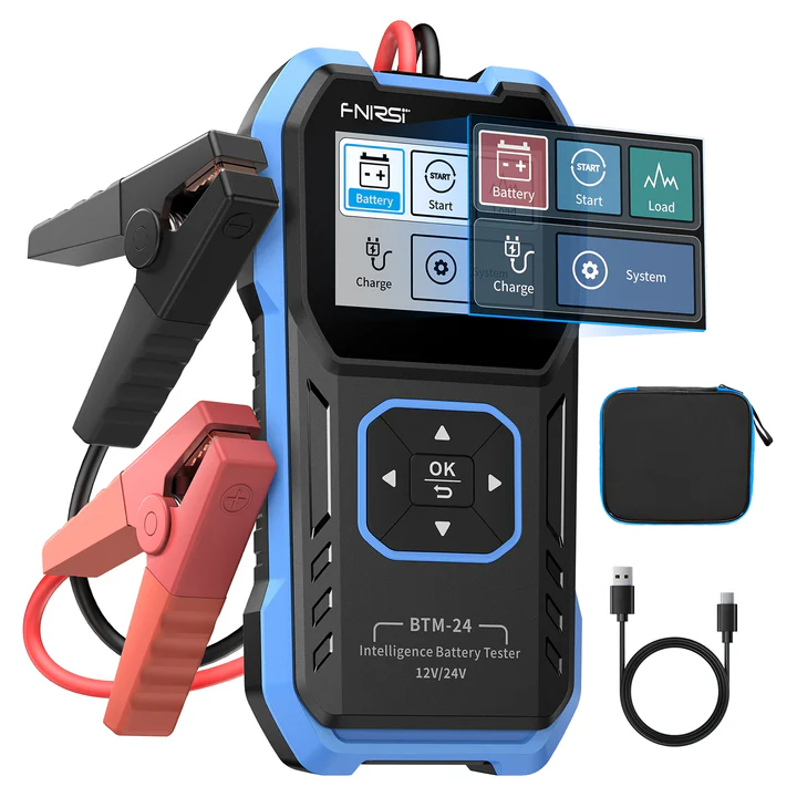 fnirsi_btm-24-1 FNIRSI BTM-24 2000A CCA Multi-Function 12V/24V Car Battery Tester