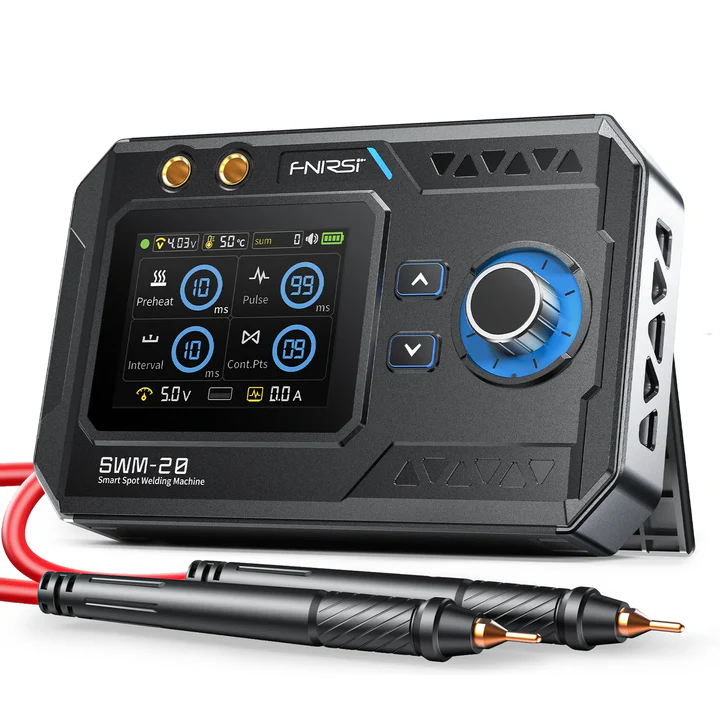 fnirsi_swm-20_1200a_1 FNIRSI SWM-20 1200A Dual-Pulse 2-In-1 Portable Battery Spot Welder