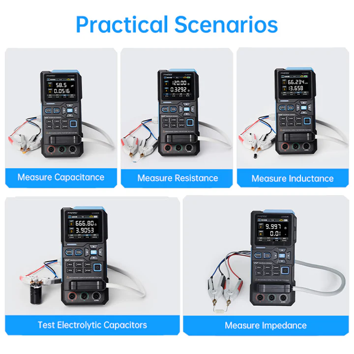 FNIRSI® LC1020E High Precision Handheld Digital Bridge LCR ESR Tester